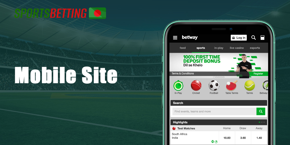 The Betway BD allows you to play on the go without downloading and installing the app