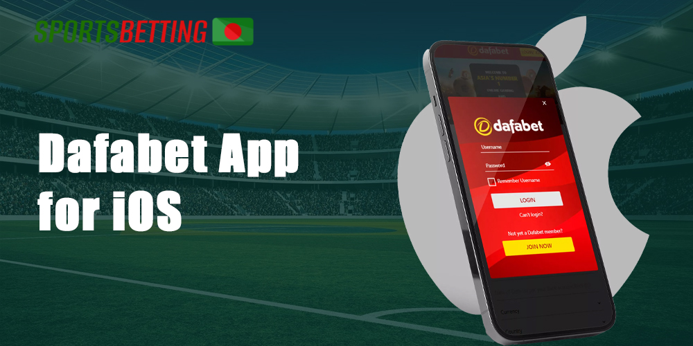 Users of iOS devices can easily get the Dafabet application to their mobiles