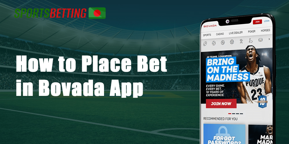 How to Place Bet in Bovada App step-by-step