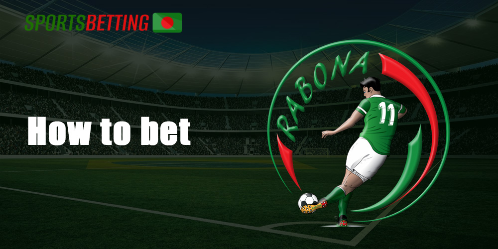 All Rabona users can bet via the app