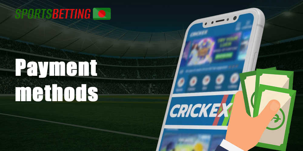 Crickex boasts excellent payment options