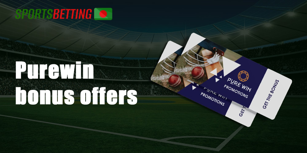 There are alot of bonus offers on Purewin bookmaker