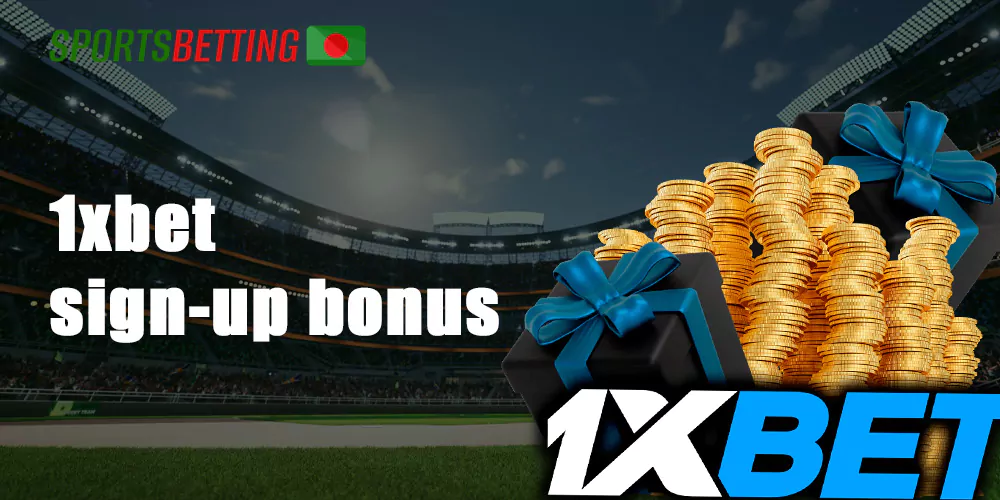 A new customer of 1xbet bookmaker can get a +100% bonus on the first deposit of up to 10,000 Bangladeshi takas