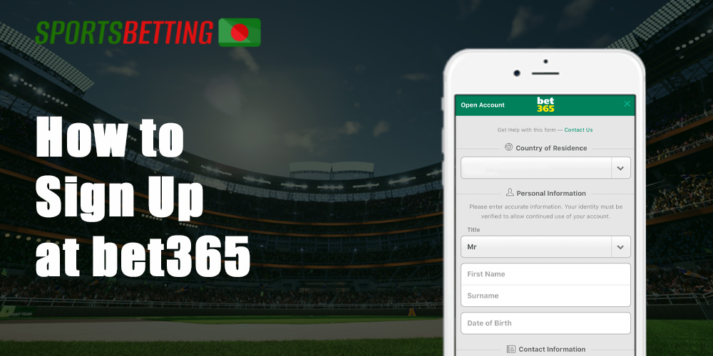 How can Indian bettors create own bet365 accont 