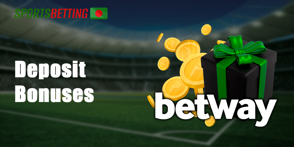 A client of Betway has the ability to choose a welcome bonus to use