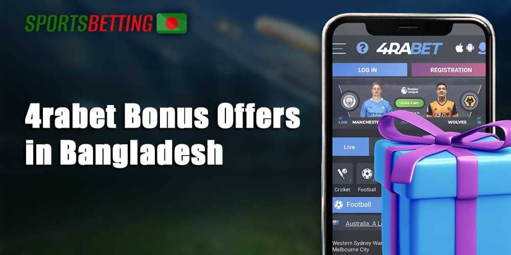What bonuses 4rabet offers to users