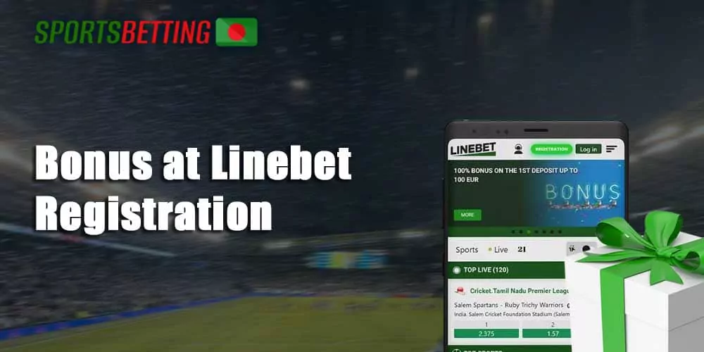 What kind of bonus from Linebet do new users get