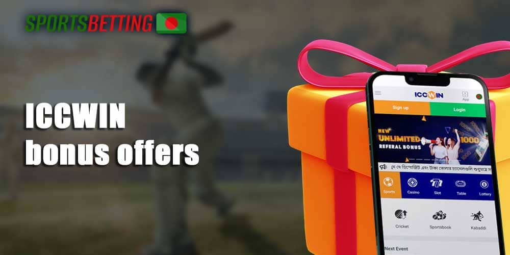 Bonus offers from ICCWIN for all players from Bangladesh
