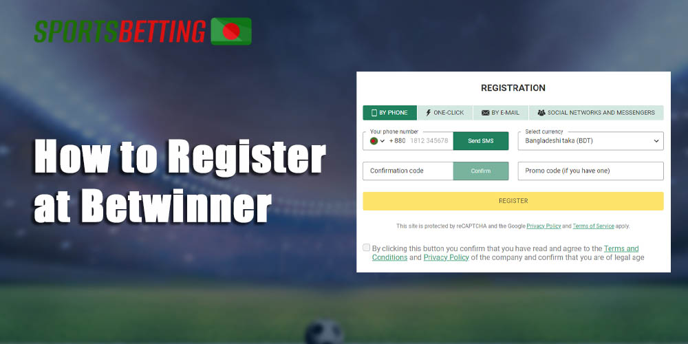 How to create a new account on the Betwinner website
