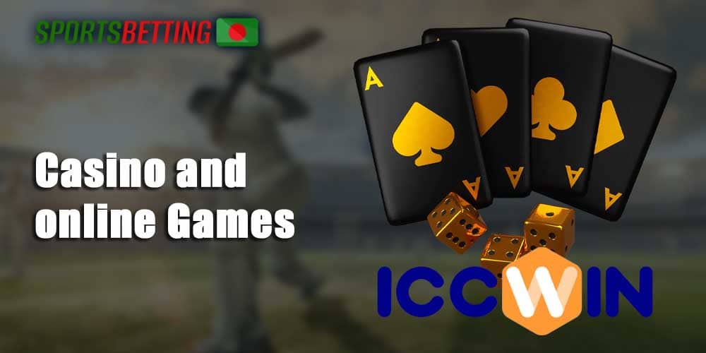 Features of the casino section on the site ICCWIN