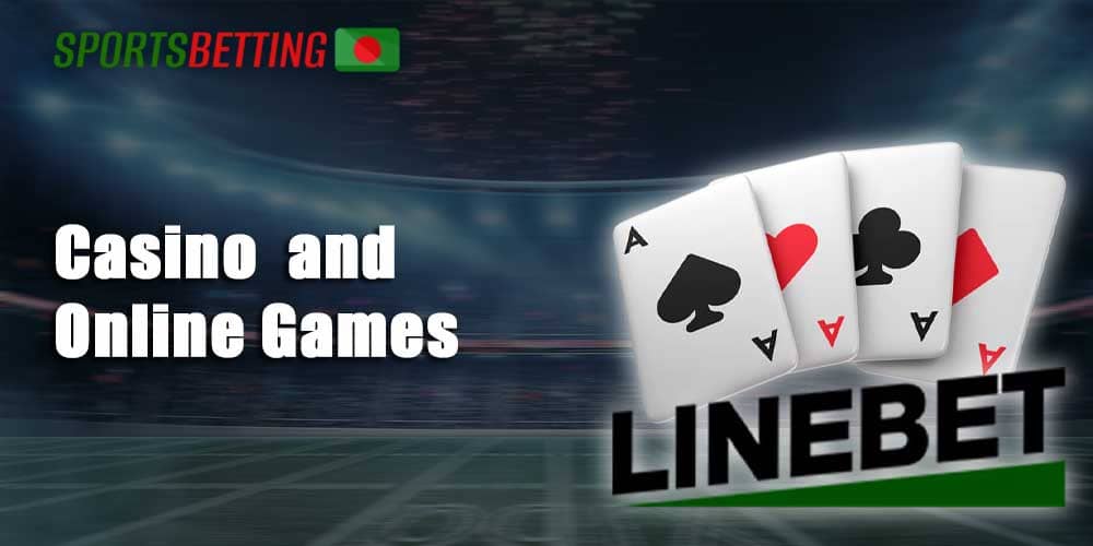 Games available to users in Linebet's casino section 