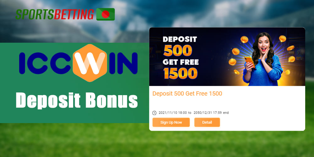What kind of bonus do Bangladeshi users get if you deposit at Iccwin? 
