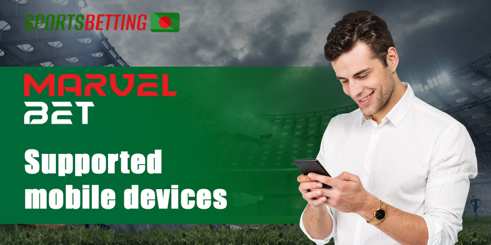 Which devices Bangladeshi users can install the MarvelBet app on