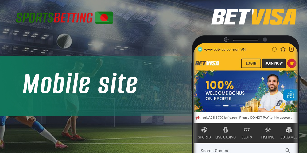 How Bangladeshi users can bet or play online casino via the BetVisa mobile version