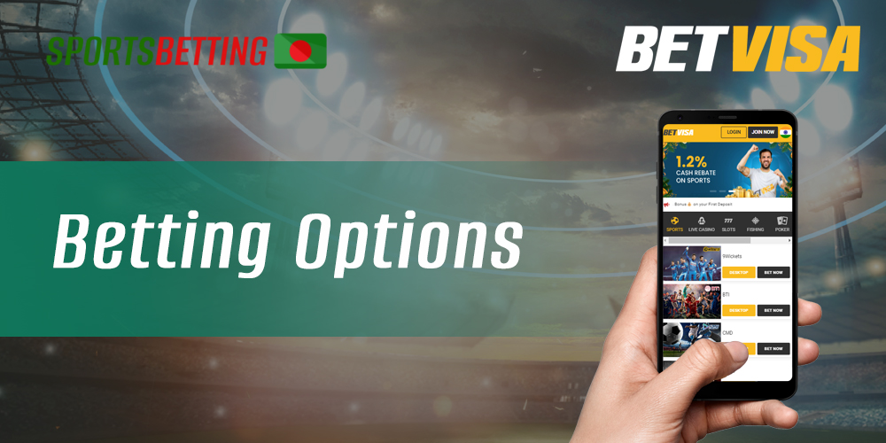 What kinds of sports betting are available in BetVisa 