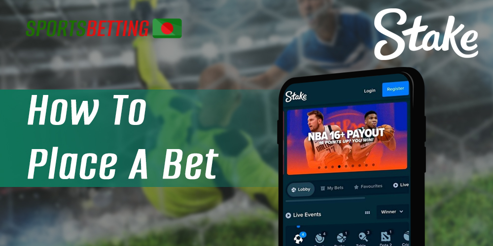 Step-by-step instructions for starting sports betting at Stake.com 