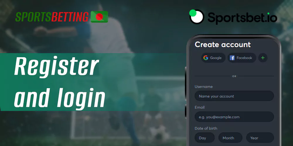 Signing up and logging into your personal account at Sportsbet io
