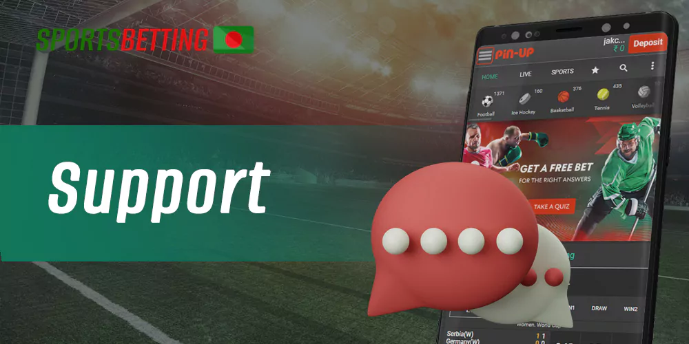Current contacts for contacting the support service pin up casino