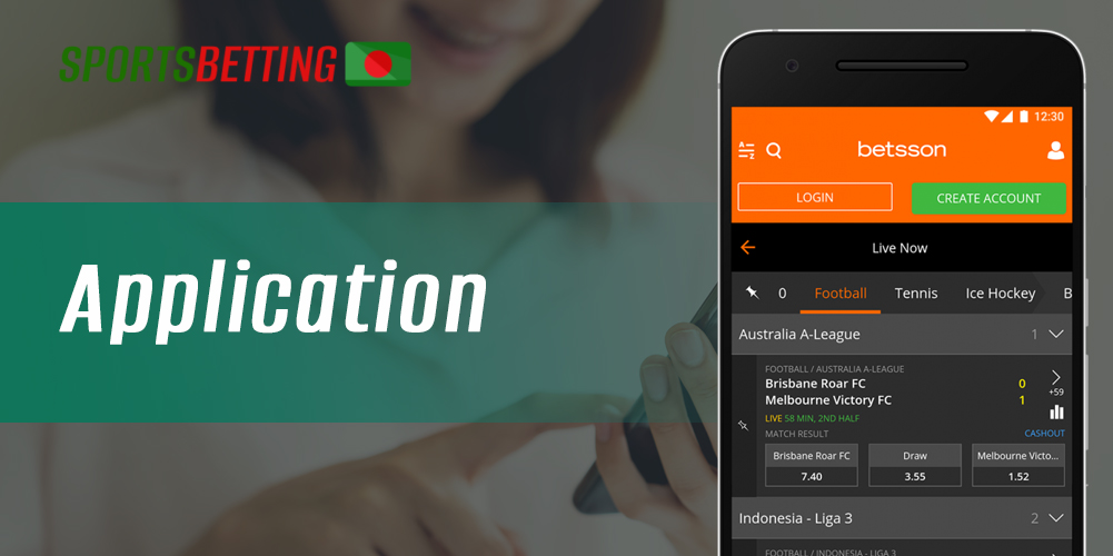 Features of Betsson mobile app for different types of devices