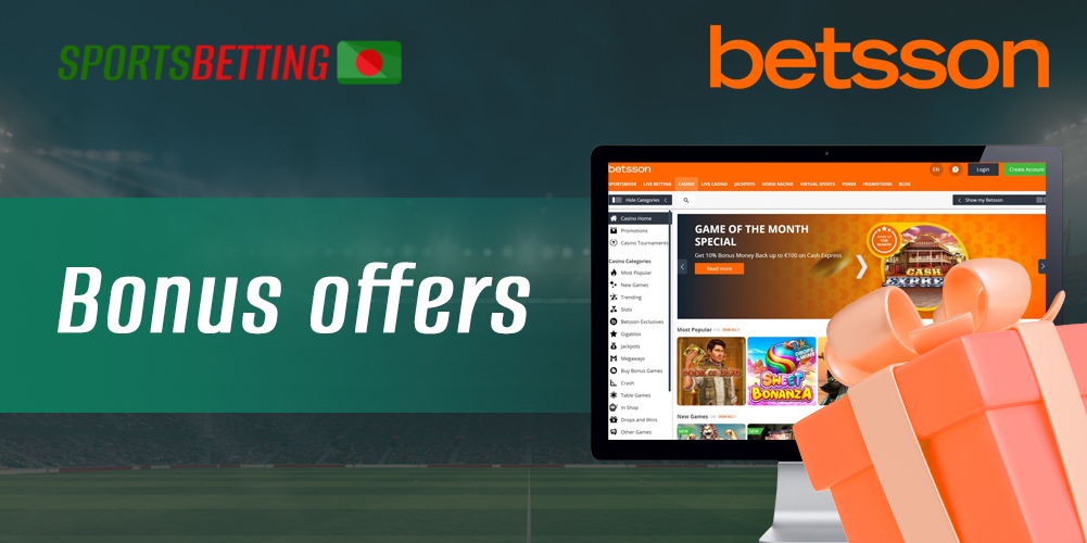 What welcome bonuses Betsson offers users