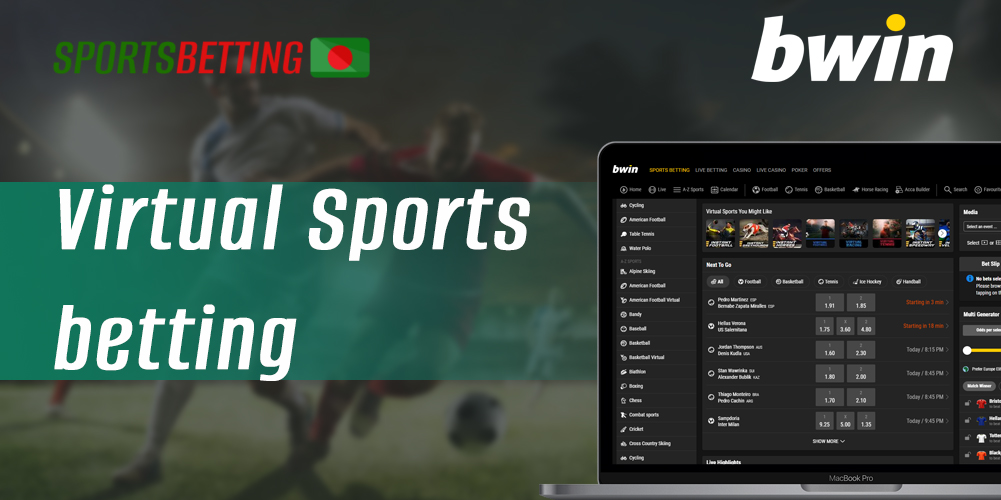 Virtual sports betting at Bwin for Bangladeshi users