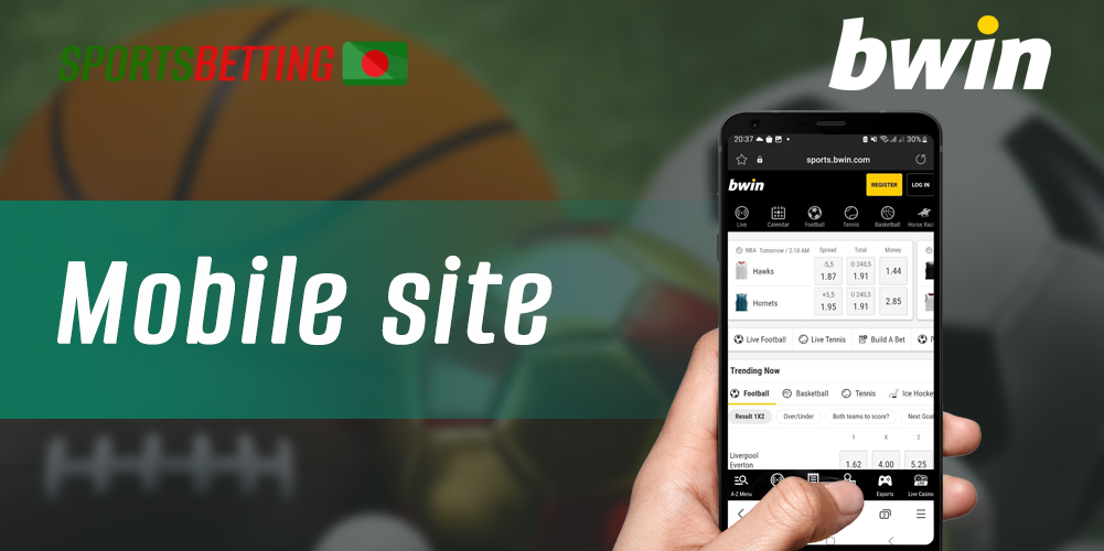 How Bangladeshi customers can use the mobile version of the Bwin website 