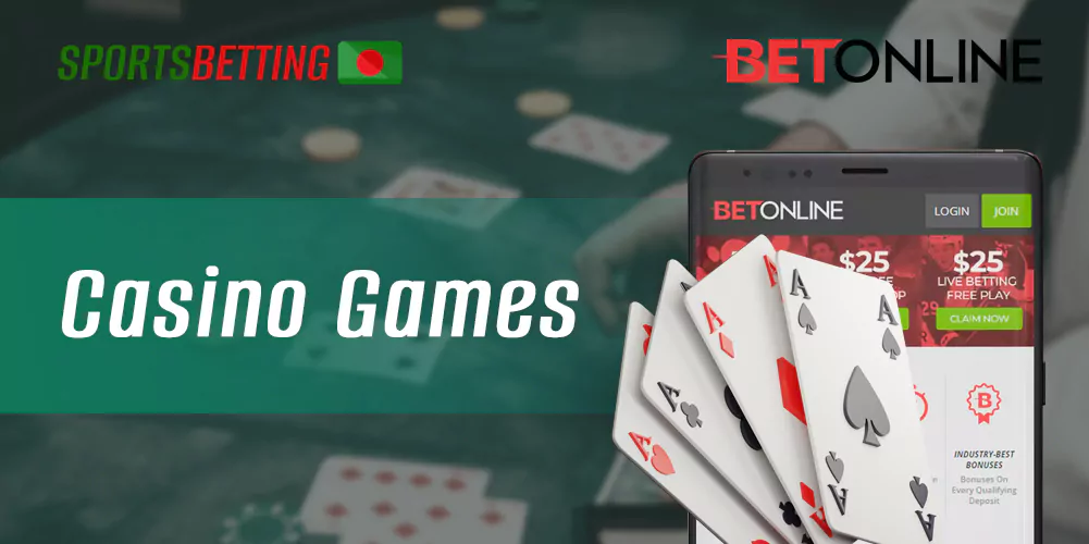 List of the most popular casino games available in the BetOnline app