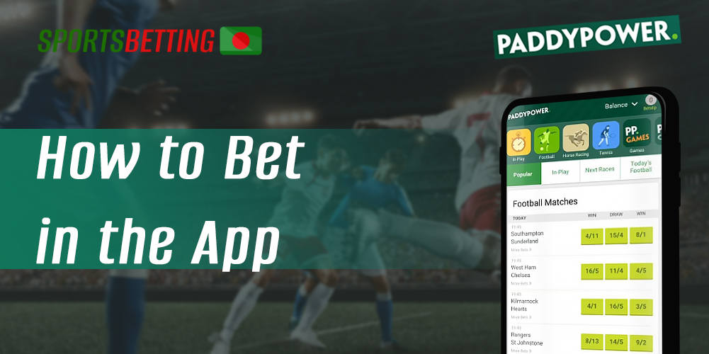 How to create a Paddy Power sports bet
