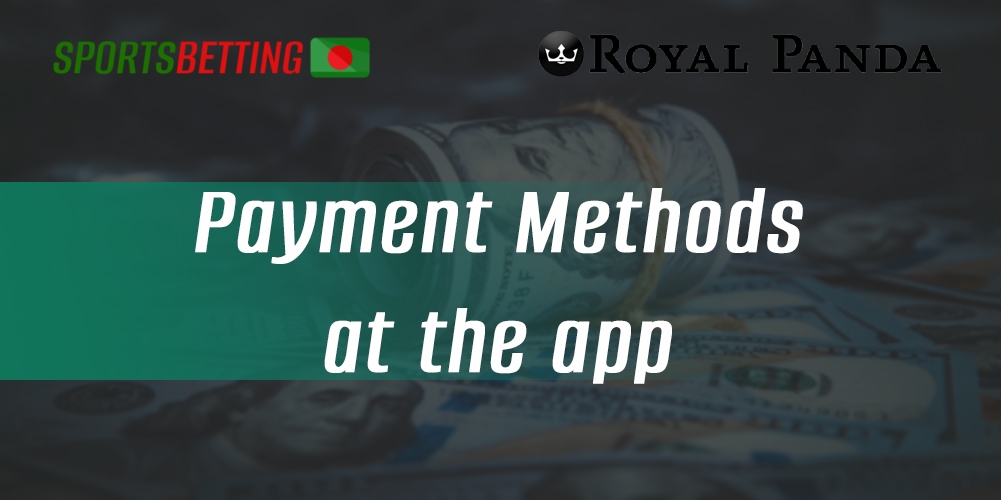 Available payment methods for deposit and withdrawal, terms and commission
