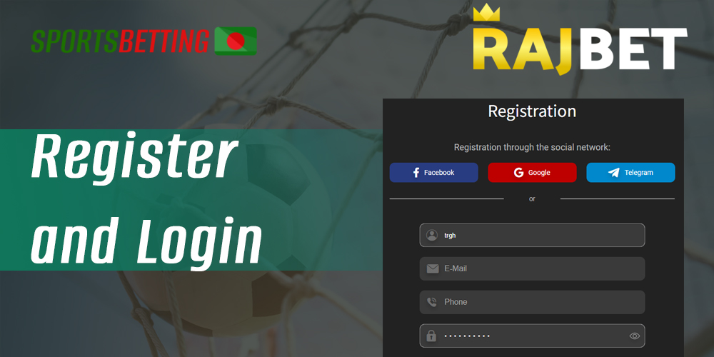 How to register on the site of bookmaker RajBet