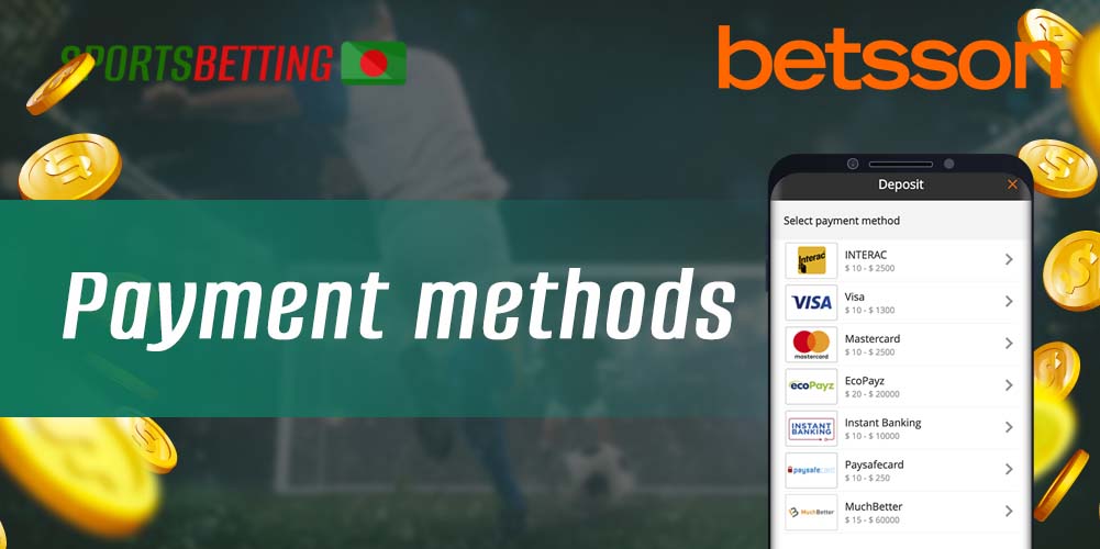 How to deposit and withdraw from Betsson with the app