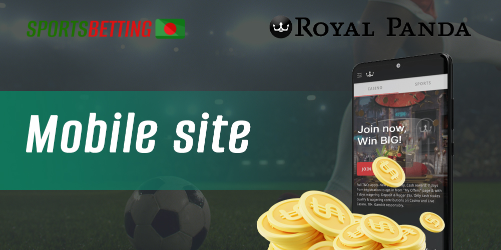 Features of Royal Panda mobile website usage