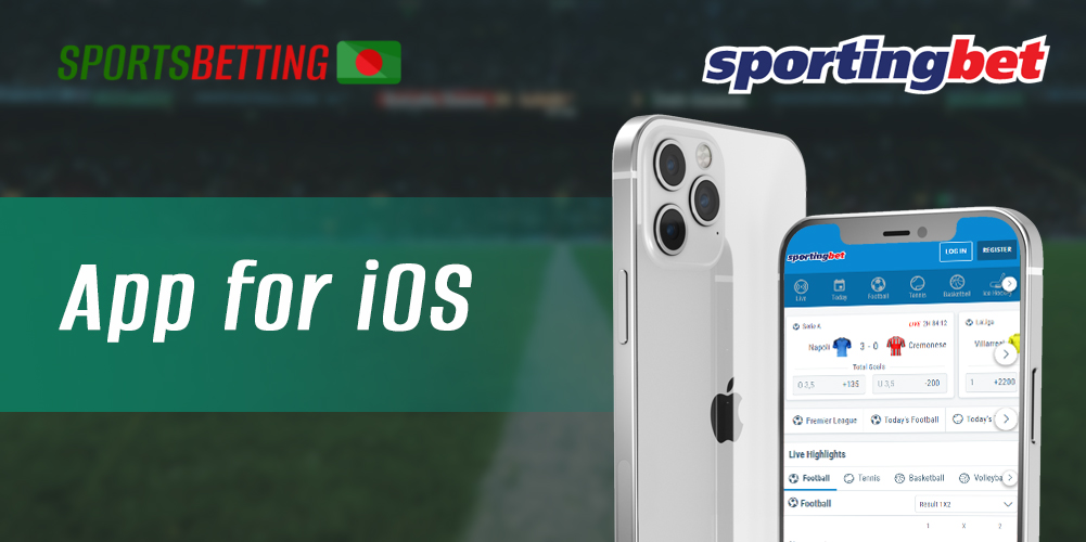 Download instructions and requirements for IOS devices to install the Sportingbet app