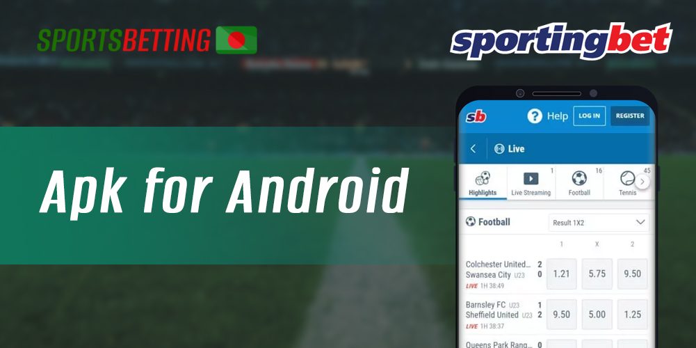 Download instructions and requirements for Android devices to install the Sportingbet app