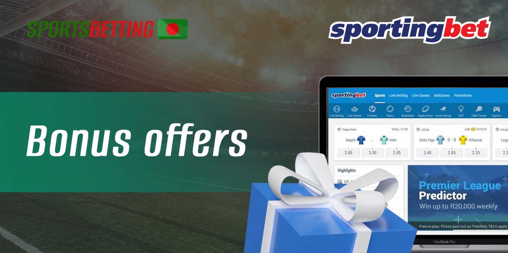 List of bonuses Sportingbet offers its users