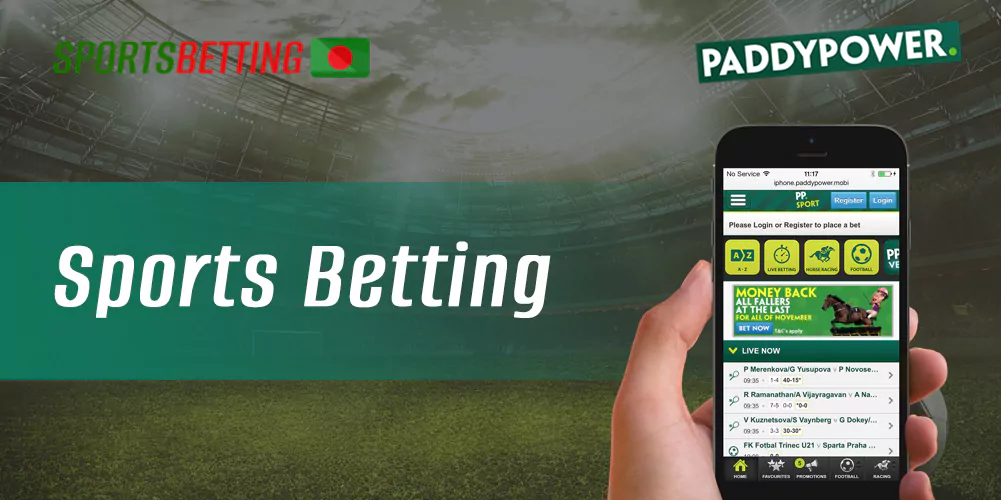 What sports you can bet on with Paddy Power app