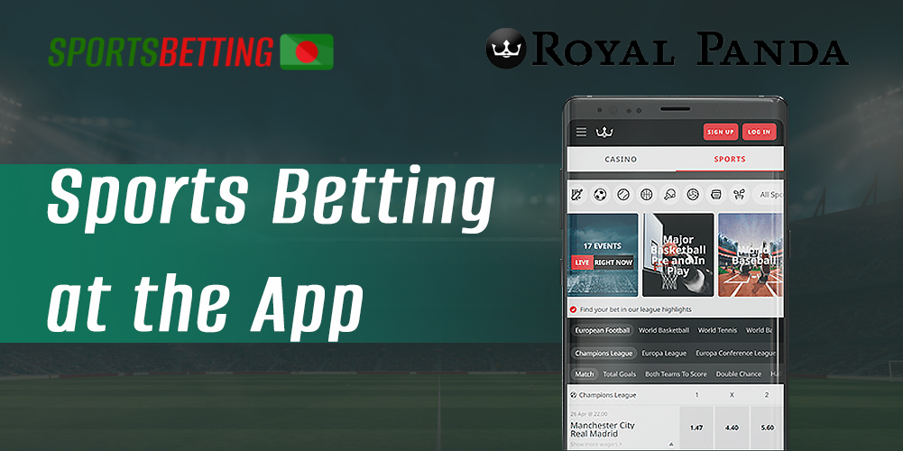 Types of gambling available to Bangladeshi users in Royal Panda app