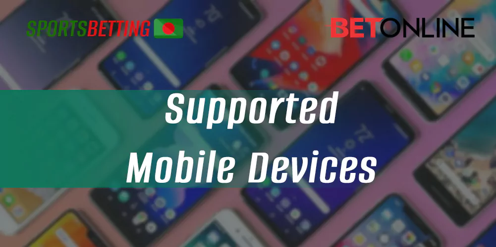 What mobile devices can users install the BetOnline app on