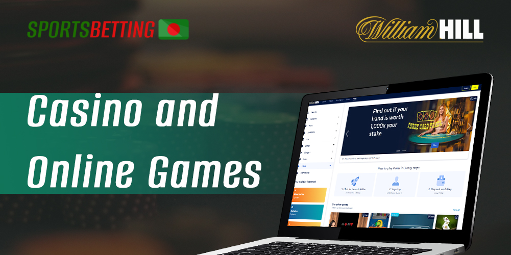 How and in what games users can play at online casinos at William Hill