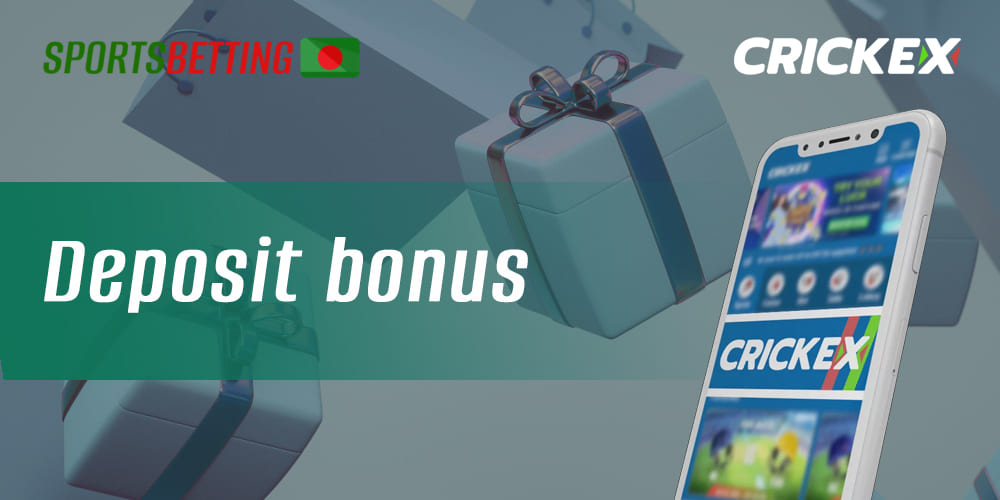 Bonuses available to Crickex betting fans for depositing