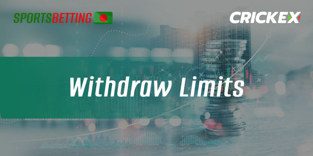 What are the minimum and maximum withdrawals Crickex offers to Users