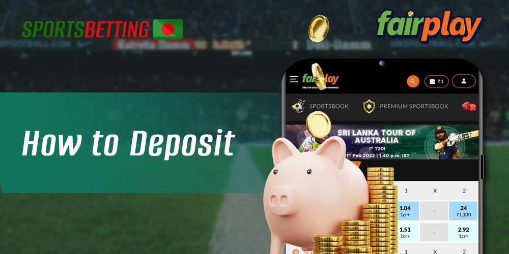 Step-by-step instructions on how to make your first deposit at Fairplay Club