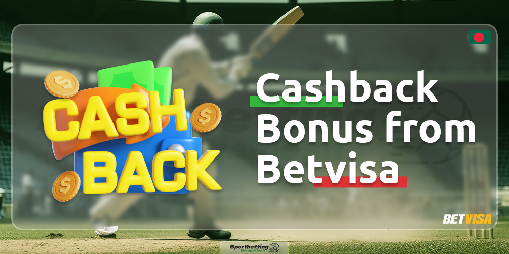 Cashback bonus for players from Bangladesh on the Betvisa platform