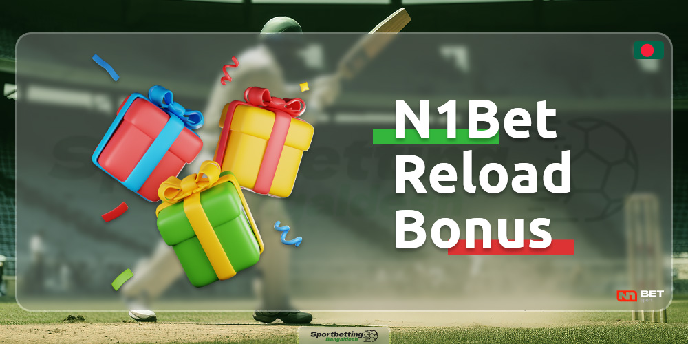 Reload bonus from the bookmaker N1Bet for players from Bangladesh