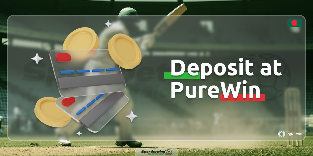 You can view the available deposit methods for your country in your PureWin profile