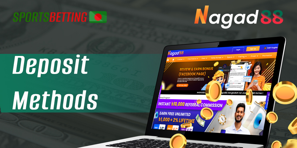 Which deposit methods are available at Nagad88 for Bangladeshi users