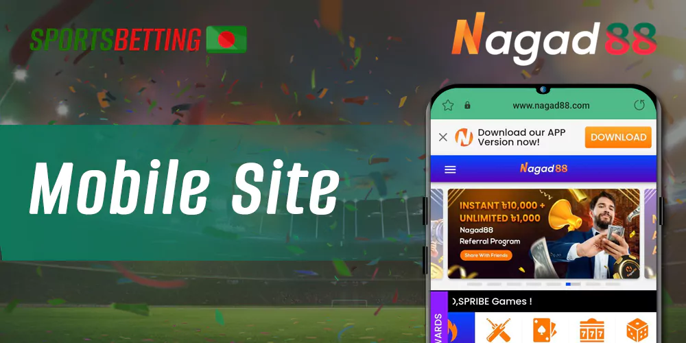 How to use the mobile version of Nagad88 for sports betting and online casino games