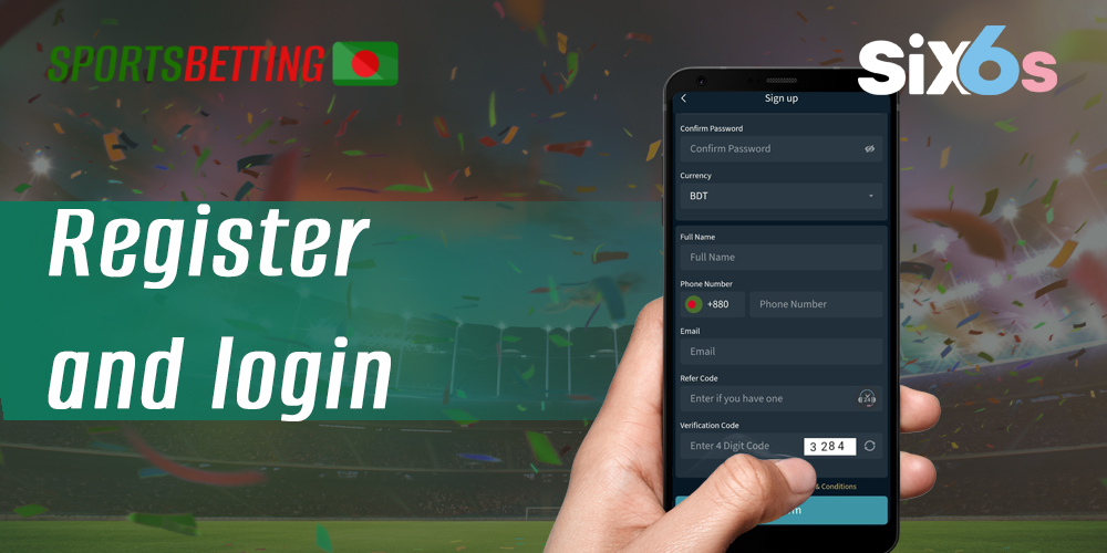 Instructions for Bangladeshi users on how to register for Six6s