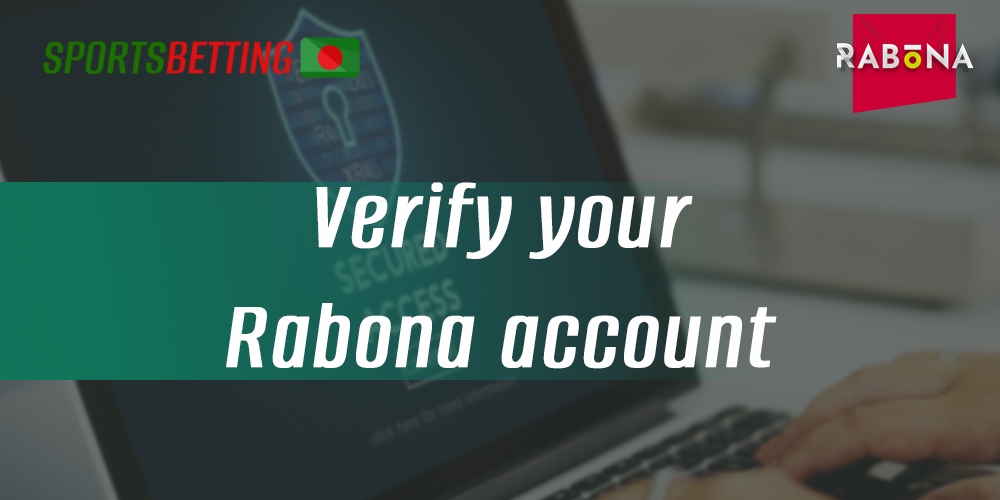 Step by step instructions for verifying identity on Rabona Bangladesh