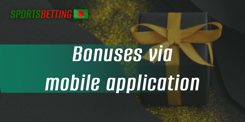 Welcome and other bonuses in WinBDT mobile application of bookmaker 